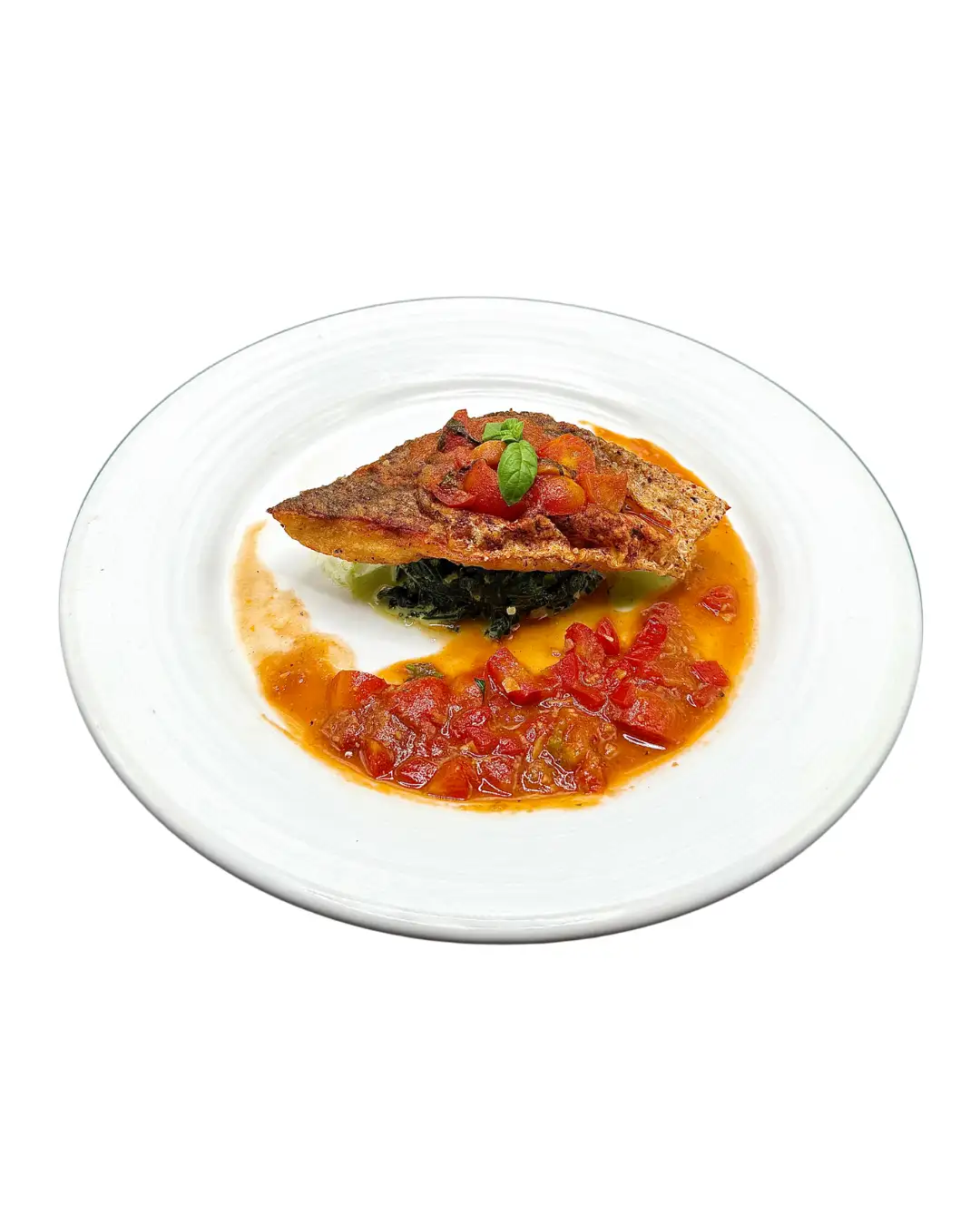 Fish with Crab Sauce