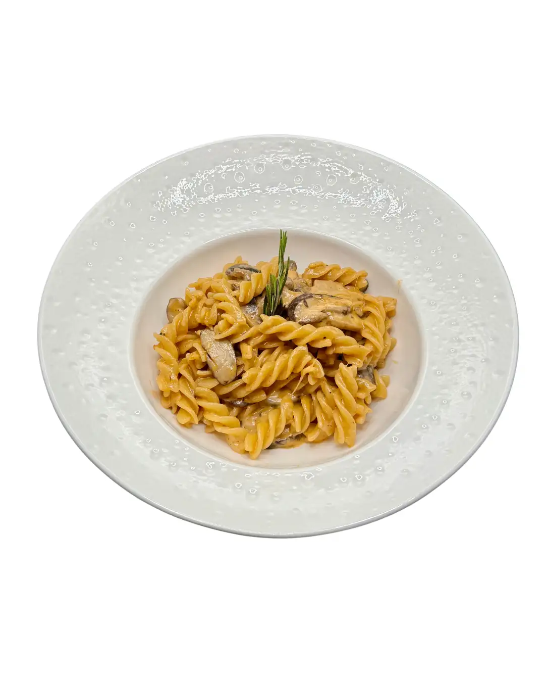 Fusilli Mushrooms and Mozzarella