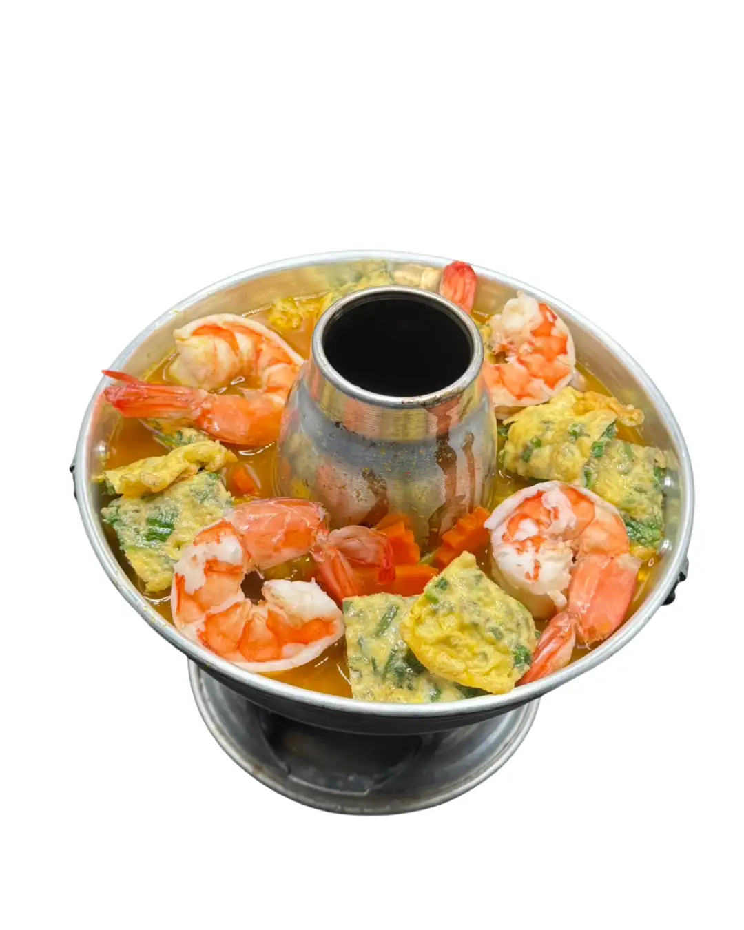 Sour Curry with Shrimp & Cha-Om Egg