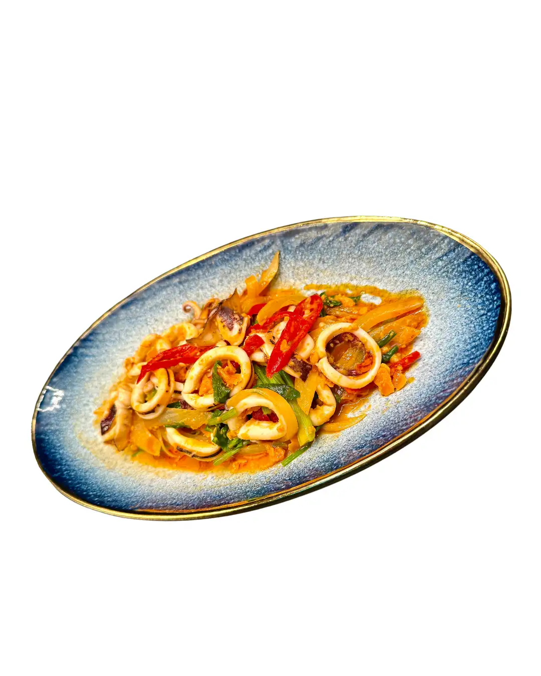 Stir-fried Squid, Salted Egg